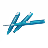 20 sztuk/paczka dorosłych Push-Pull szczoteczka międzyzębowa Dental higiena jamy ustnej wykałaczka czyszczenie zębów Floss Brush ortodontyczna szczotka druciana 2